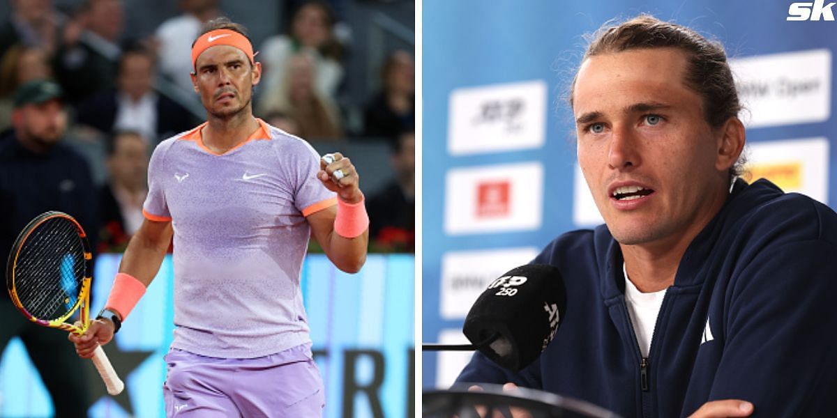 Rafael Nadal (L) and Alexander Zverev (R) [Source: Getty Images]