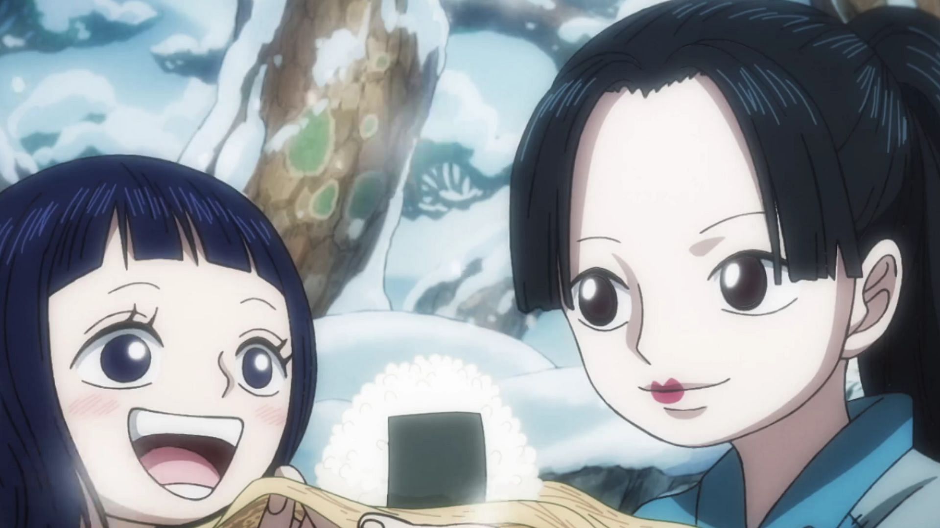 Izo and Kiku as shown in the One Piece anime (Image via Toei Animation)
