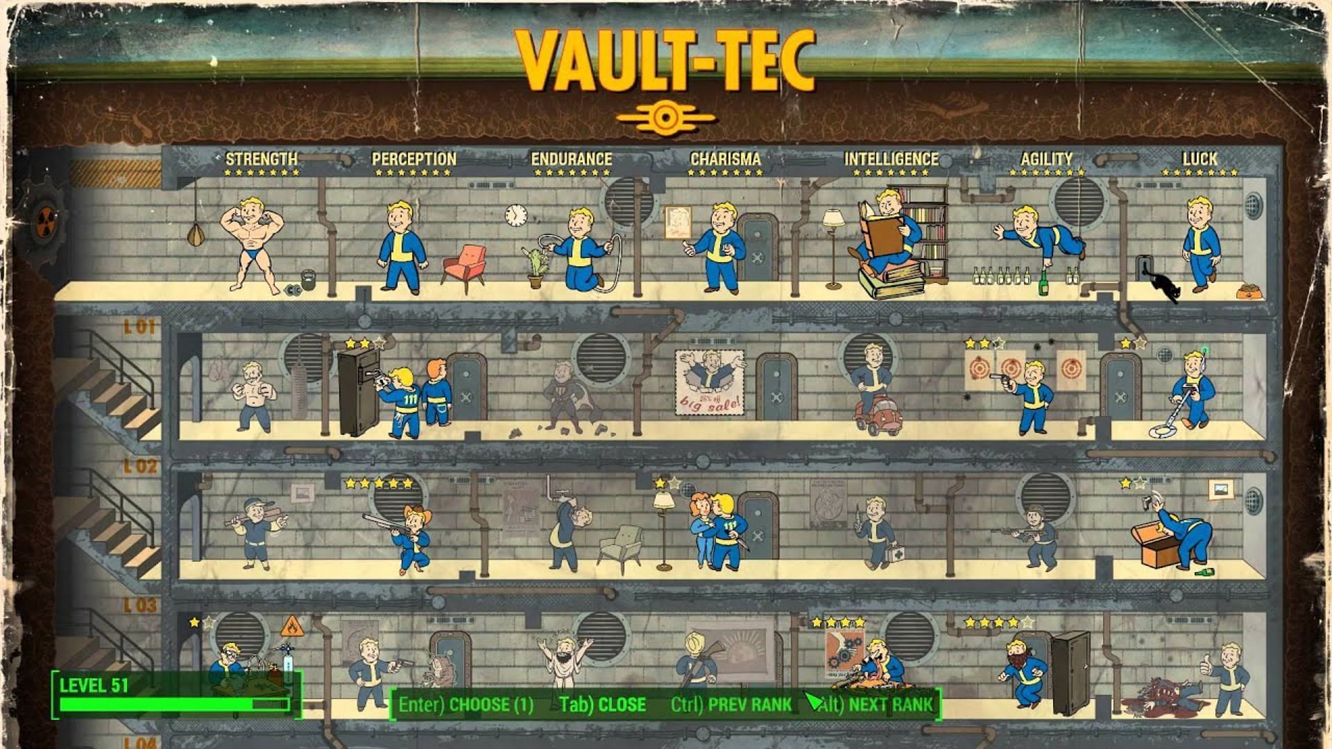 Investing in perks and stats can help in leveling up quickly in Fallout 4. (Image via Bethesda Game Studios)