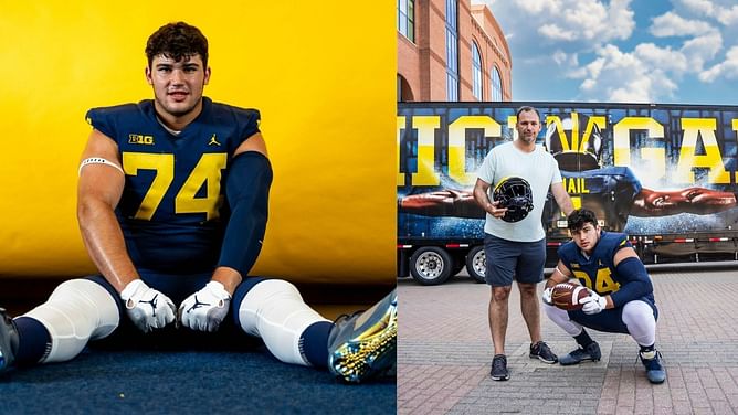 "Avery Gach gonna bring some nastiness up front": CFB insider drops first impression of Sherrone Moore's Michigan recruiting 4-star offensive tackle