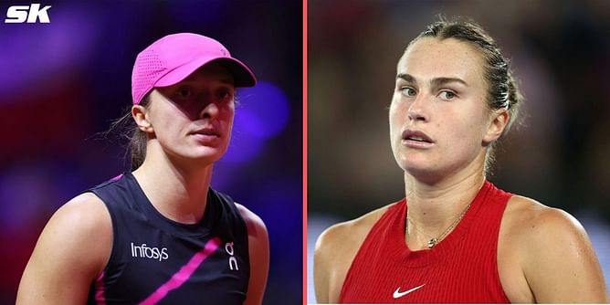 "The moment Iga Swiatek decided she's winning this" - Fans react to Aryna Sabalenka almost hitting Pole with powerful smash during Italian Open final