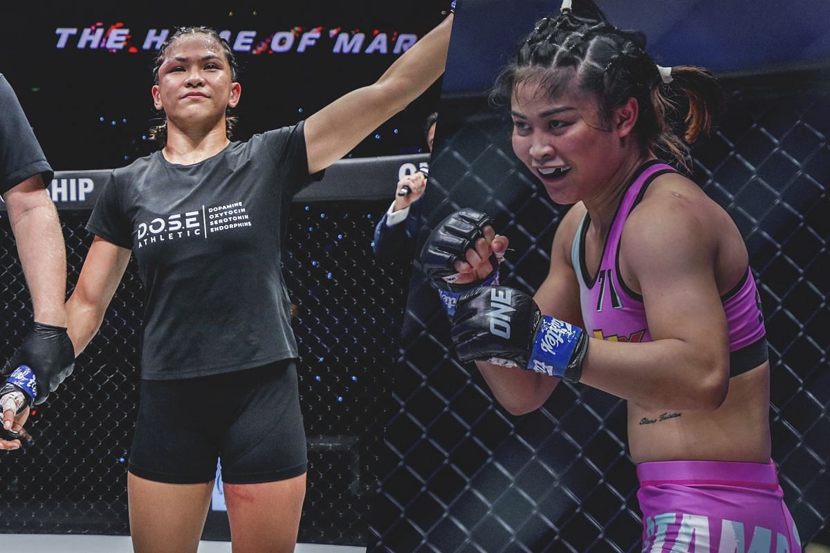 Denice Zamboanga says it&rsquo;s strictly business against close pal Stamp. -- Photo by ONE Championship