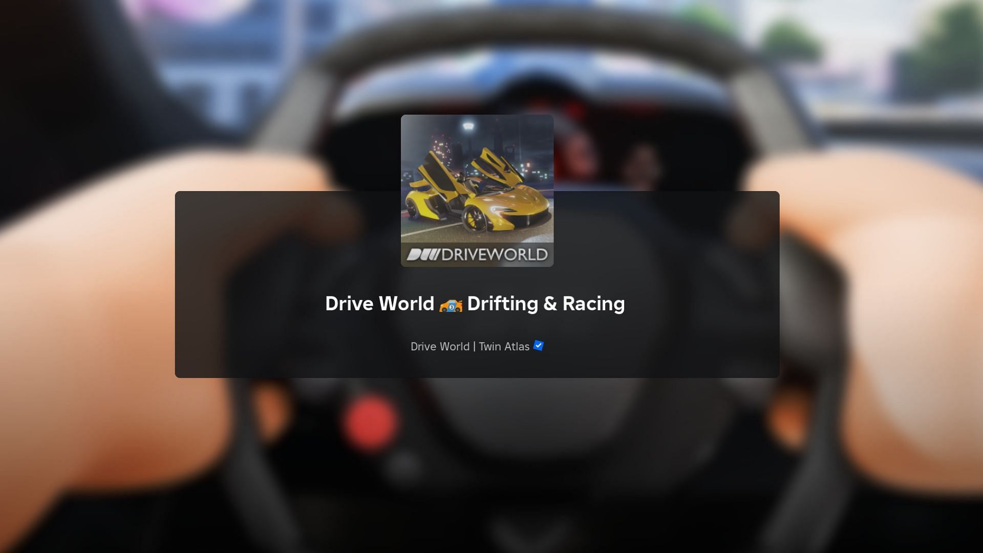 Drive World is a fantastic game to try if you love racing. (Image via Roblox || Sportskeeda)