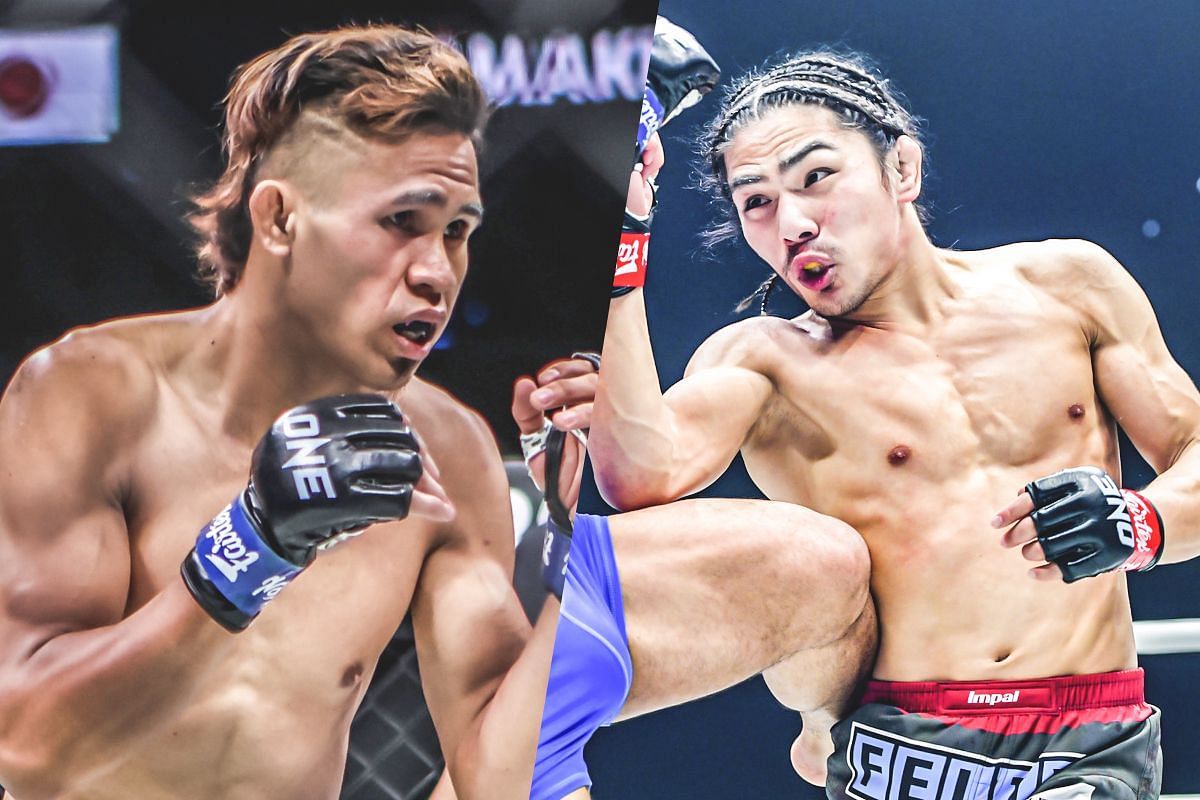 Jeremy Miado (Left) faces Hiroba Minowa (Right) at ONE Fight Night 23