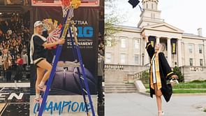 IN PHOTOS: Iowa star Kylie Feuerbach feels "blessed" to be a Hawkeye, posts graduation snaps