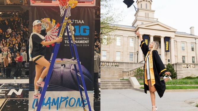 IN PHOTOS: Iowa star Kylie Feuerbach feels "blessed" to be a Hawkeye, posts graduation snaps