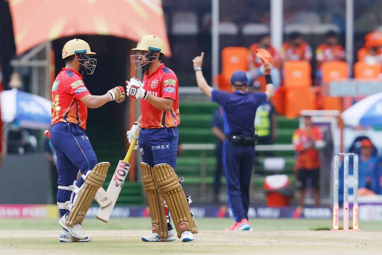 Prabhsimran Singh and Atharva Taide gave PBKS a flying start. [P/C: iplt20.com]