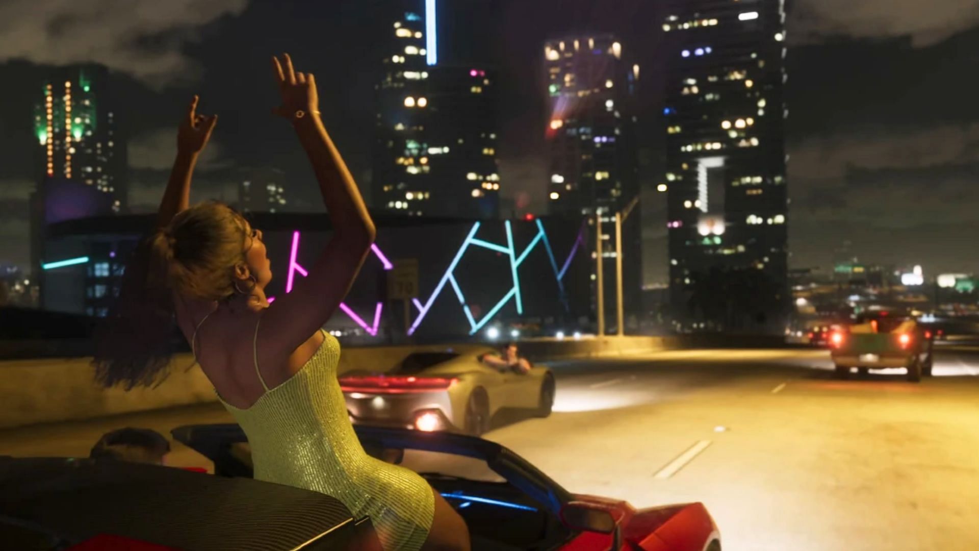 A screenshot from the first Grand Theft Auto 6 trailer (Image via Rockstar Games)