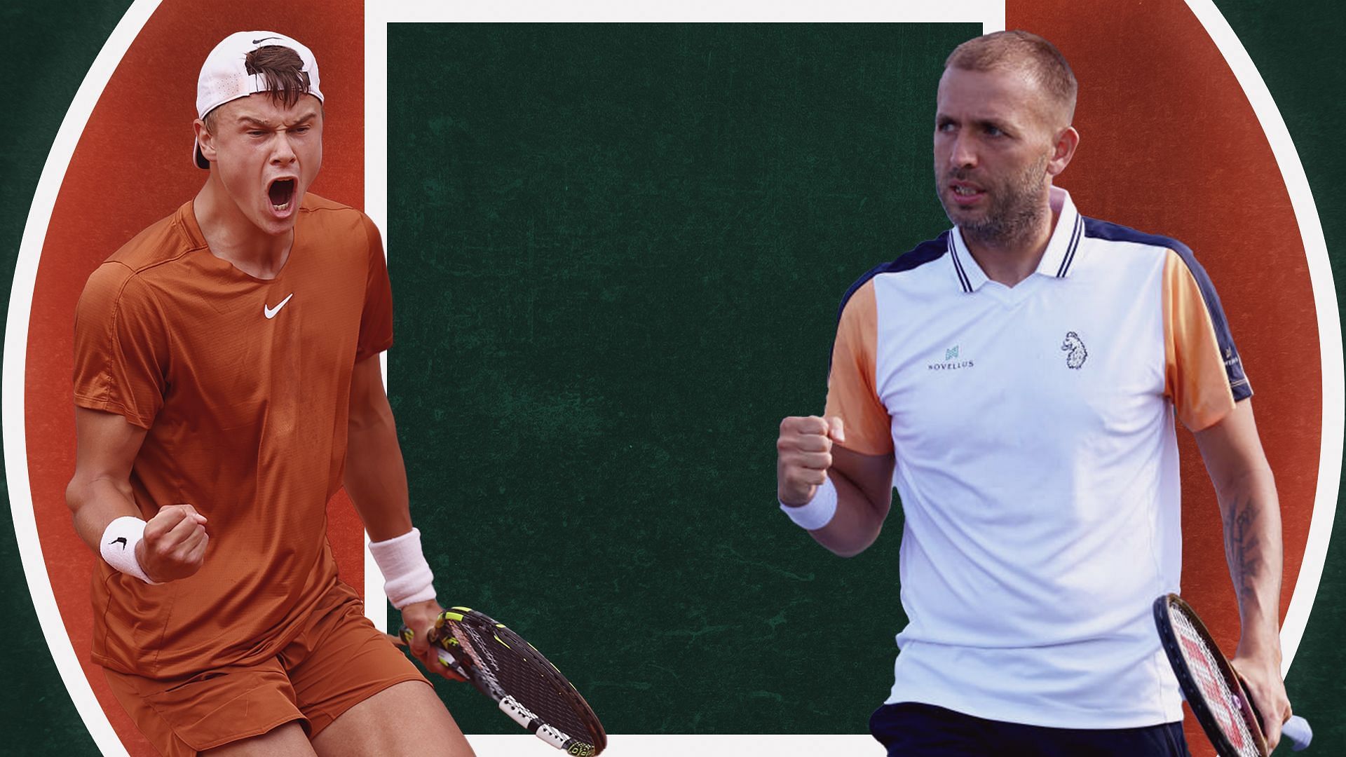 Holger Rune vs Dan Evans is one of the first-round matches at the 2024 French Open, (Photo: Getty)