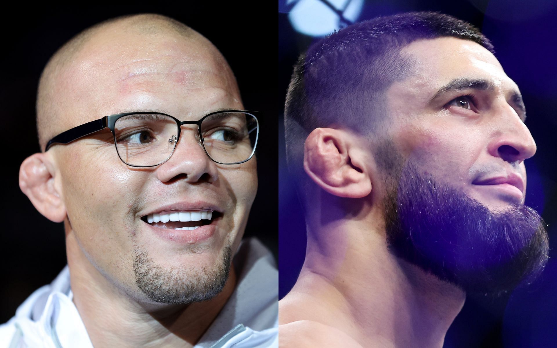 Anthony Smith (left) has provided his opinion on a strength and weakness of Khamzat Chimaev (right) [Images courtesy: Getty Images]
