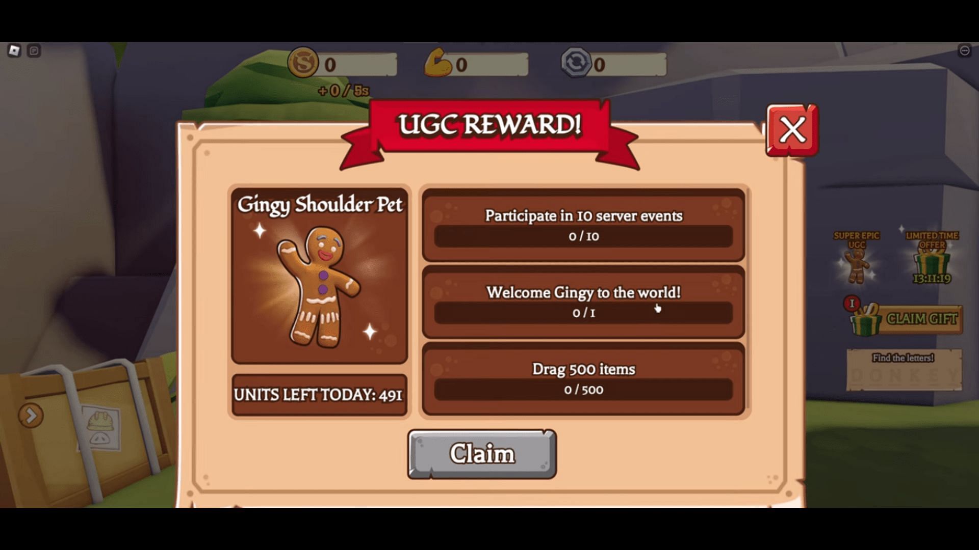 How to get the Gingy Shoulder Pet in Shrek Swarm Tycoon