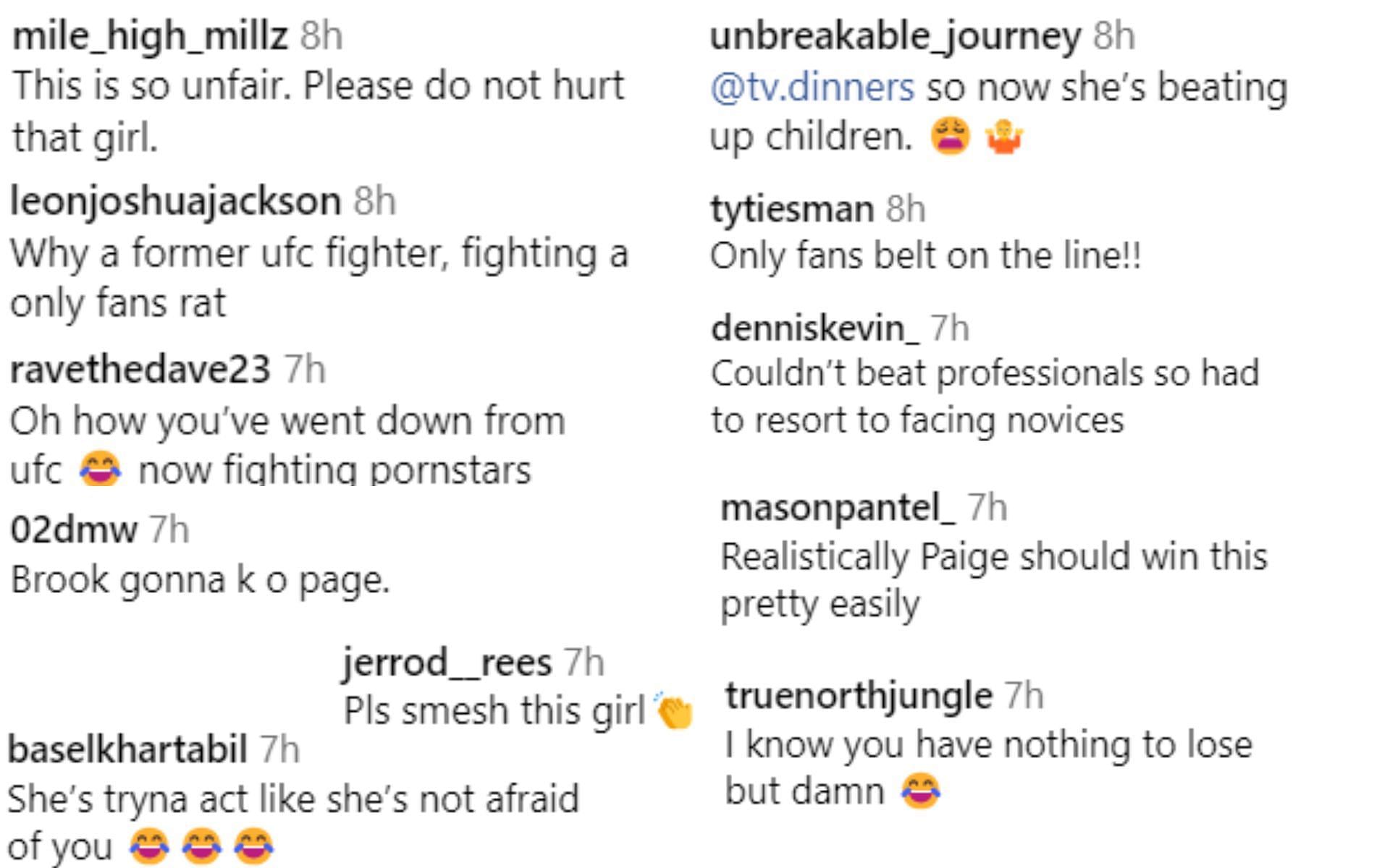 fans react to Paige VantZant&#039;s recent post