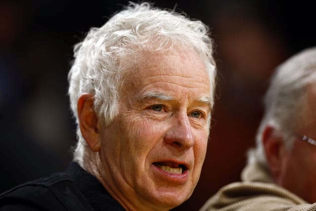 John McEnroe's ex-wife Tatum O'Neal and daughter Emily show their love