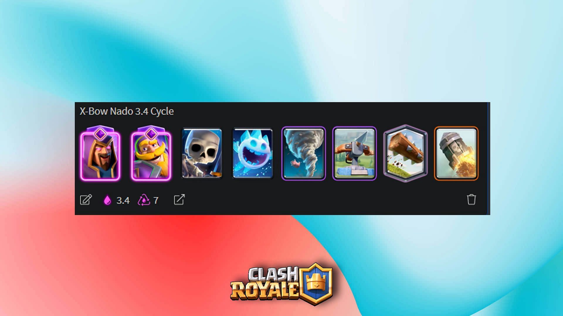 Xbow cycle with Evo Wizard and Evo Knight (Image via Supercell)