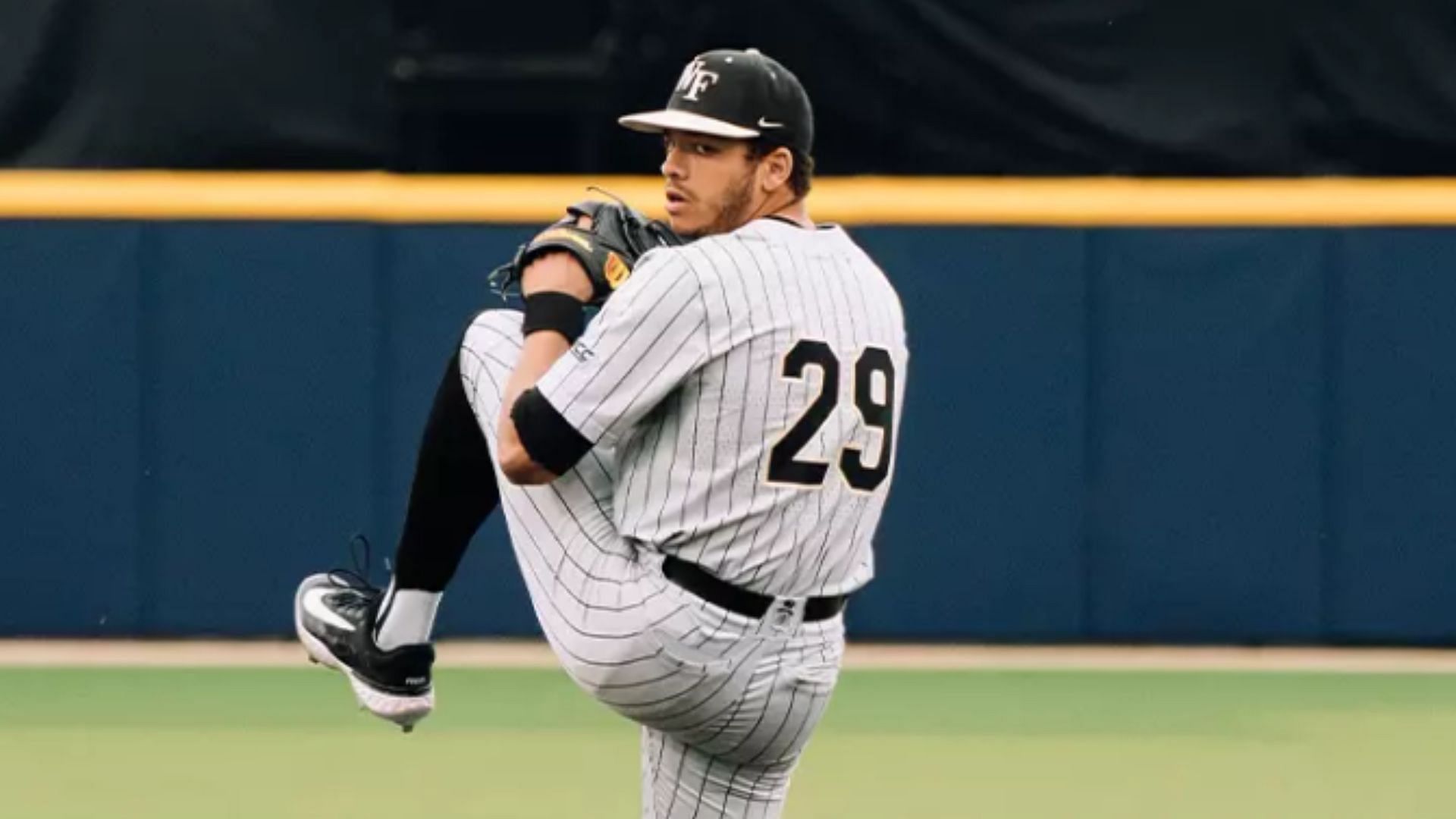 Chase Burns has dominated the mound for Wake Forest with a 9-1 record and 140 strikeouts this season.