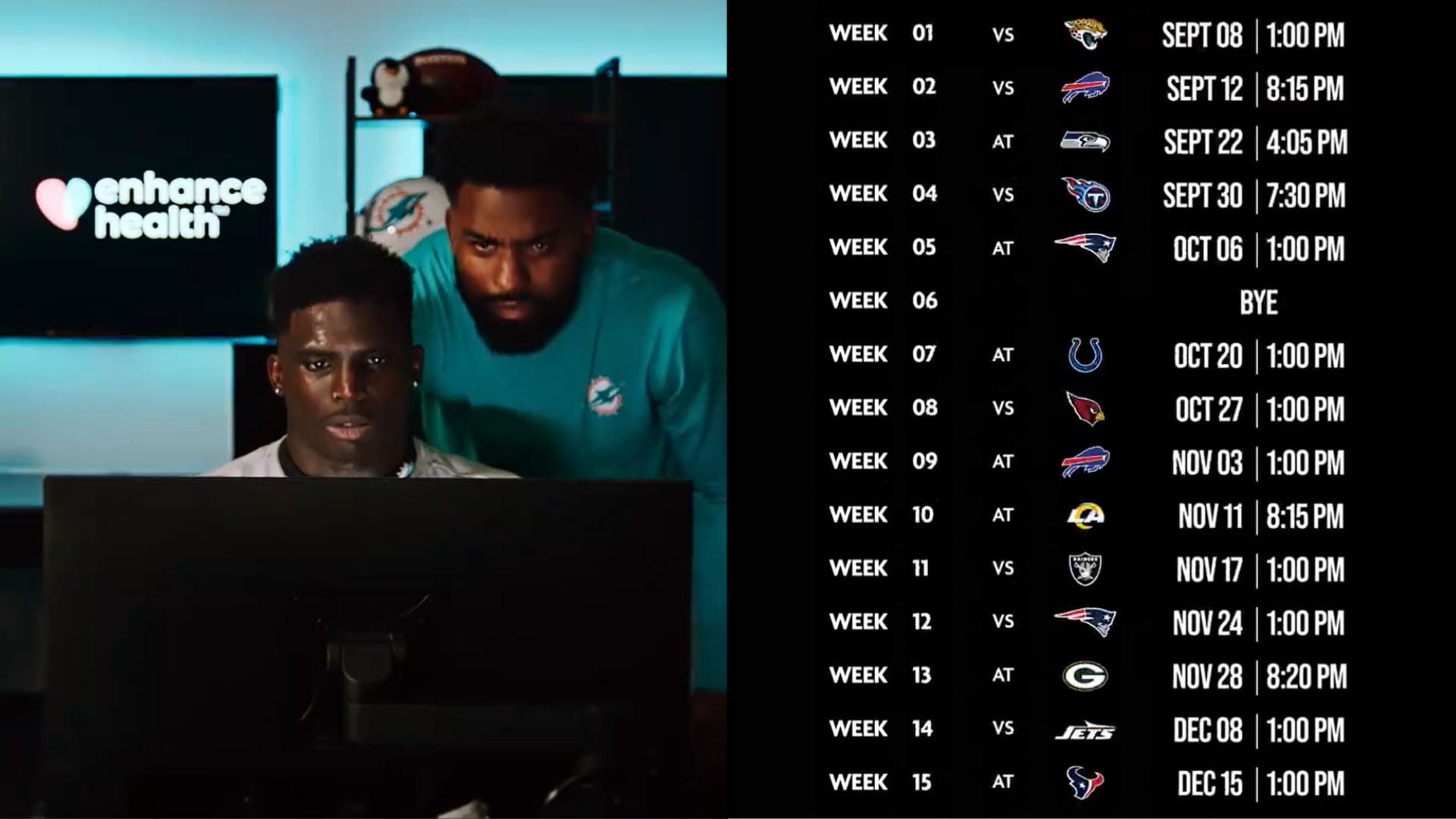 Dolphins fans sound off on Tyreek Hill releasing team's 2024 schedule