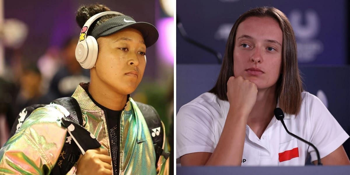 Fans react to Naomi Osaka being unaware of Iga Swiatek threat. PHOTO: NAOMI OSAKA, IGA SWIATEK - GETTY