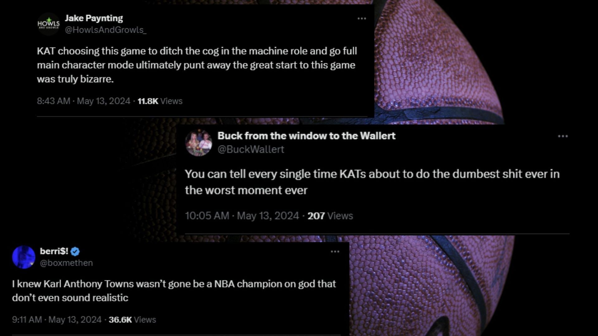 Screenshot of fan comments