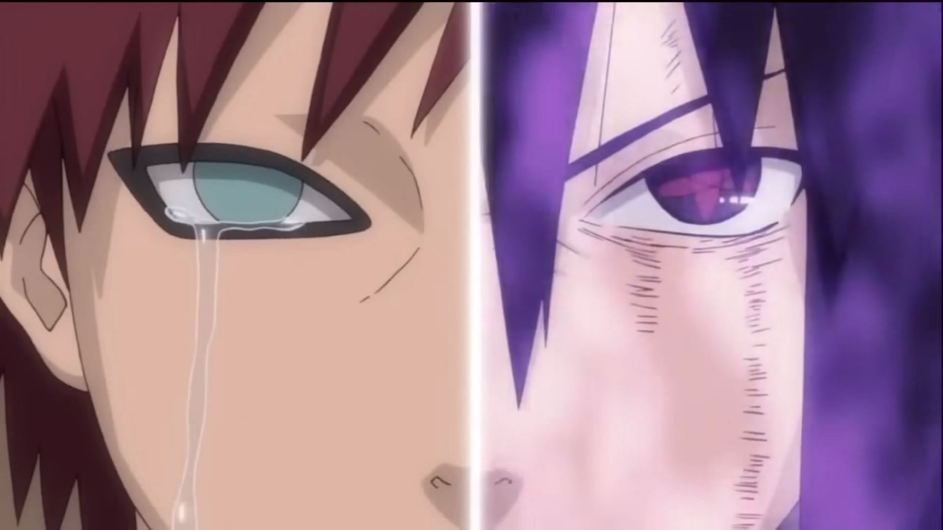 Gaara cries upon looking at Sasuke (Image via Studio Pierrot) Gaara and Naruto (Image via Studio Pierrot)