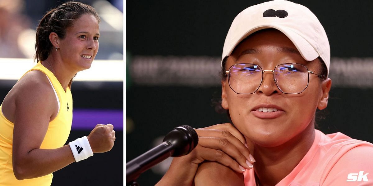 Daria Kasatkina (L) and Naomi Osaka