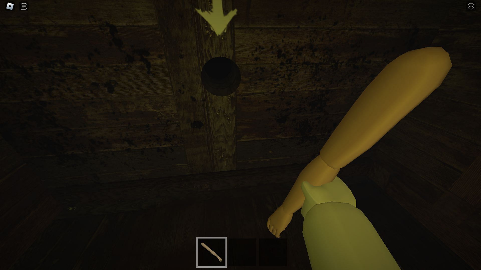 The mannequin arm, a puzzle item (Image via Roblox)