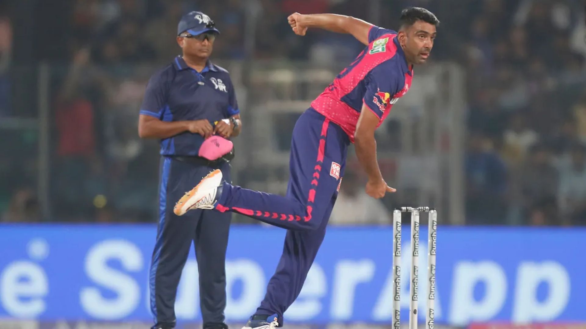 Ravichandran Ashwin in action