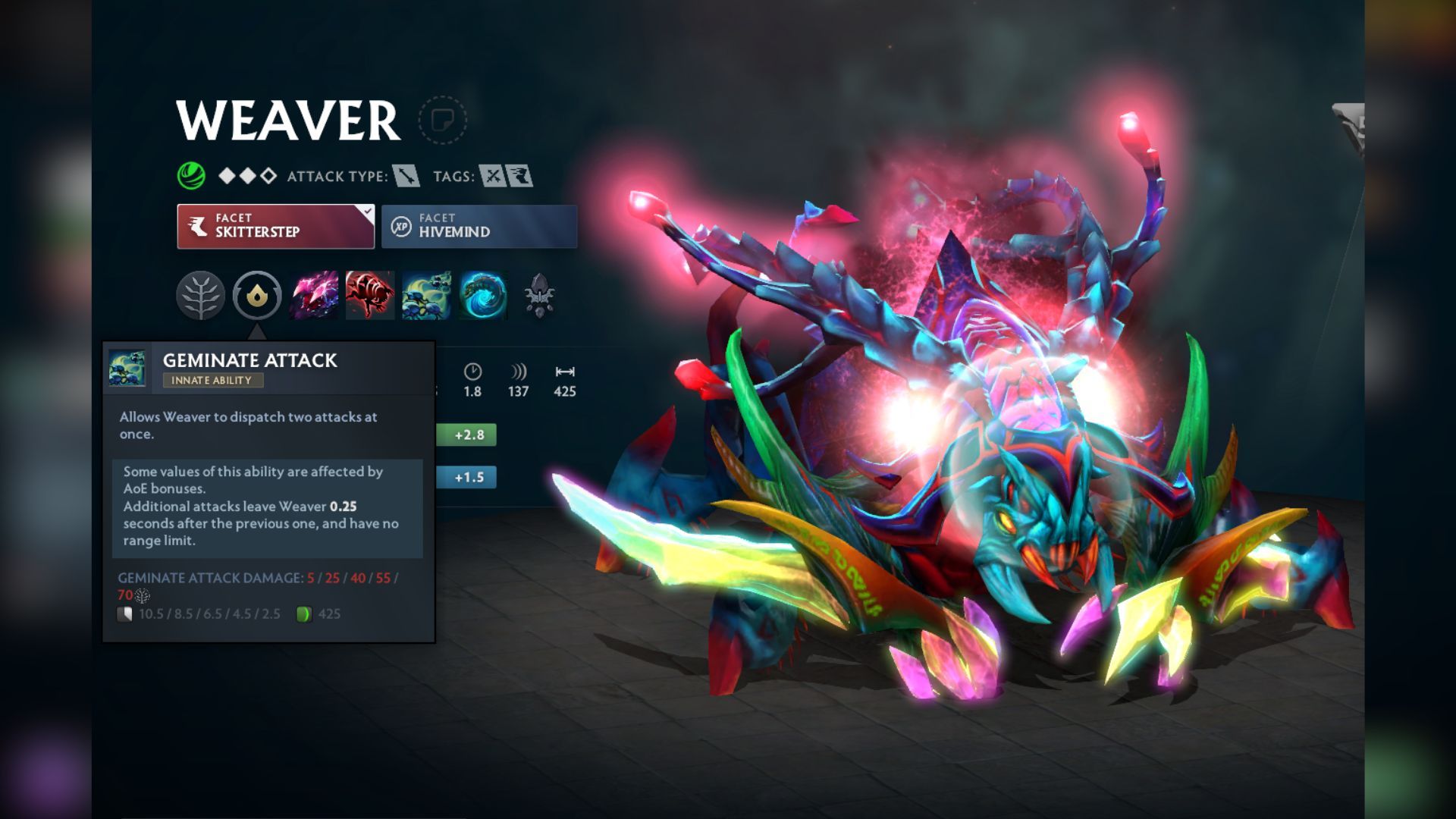 Weaver in Dota 2 (Image via Valve)