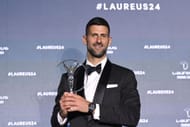 Novak Djokovic at the Laureus Sports Awards in Madrid