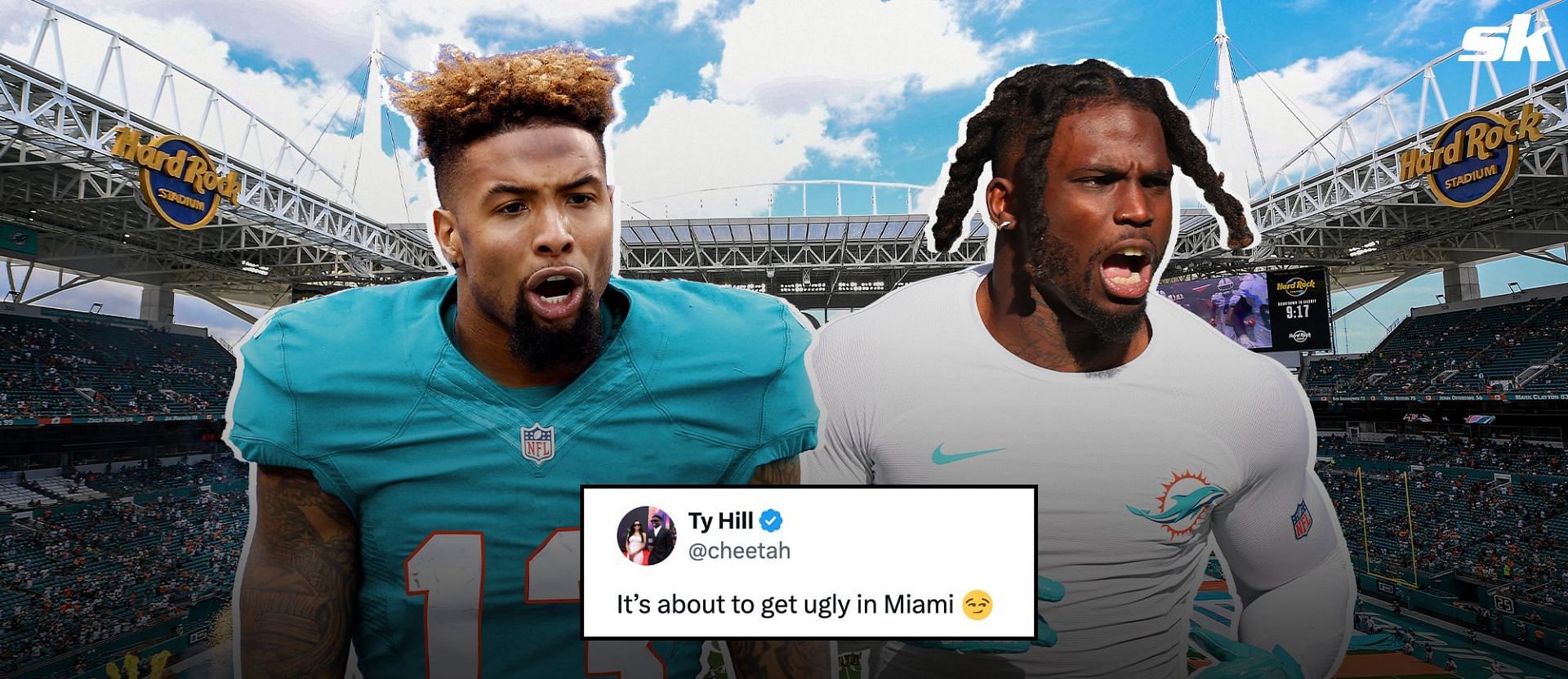 Tyreek Hill issues warning for all NFL teams as Dolphins sign Odell Beckham Jr to one-year deal