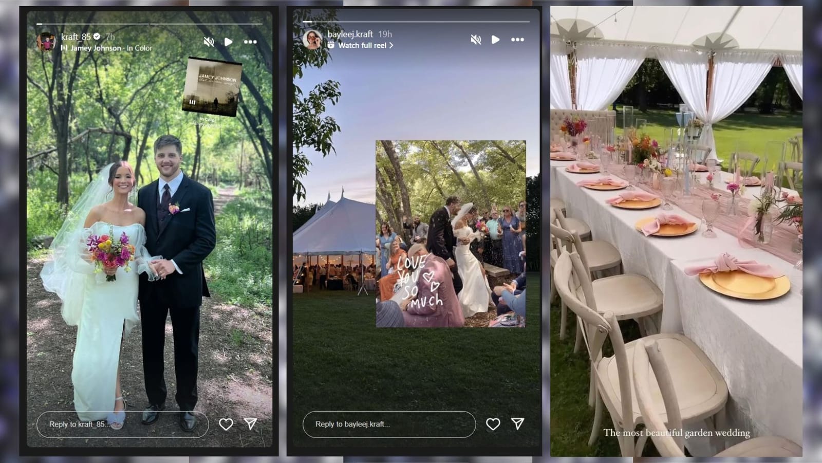 Baylee Jandahl In Photos Packers TE Tucker Kraft marries fiancee