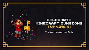 Minecraft Dungeons announces 4th-anniversary celebration