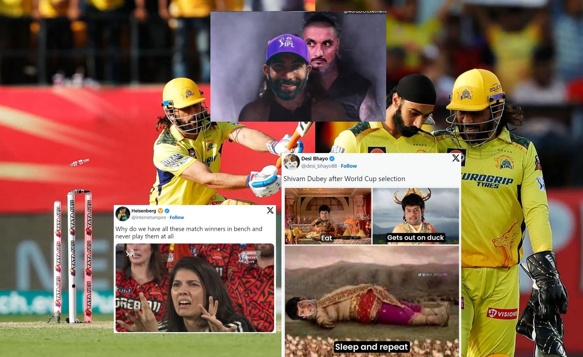 Top 10 funny memes from CSK vs PBKS IPL match.