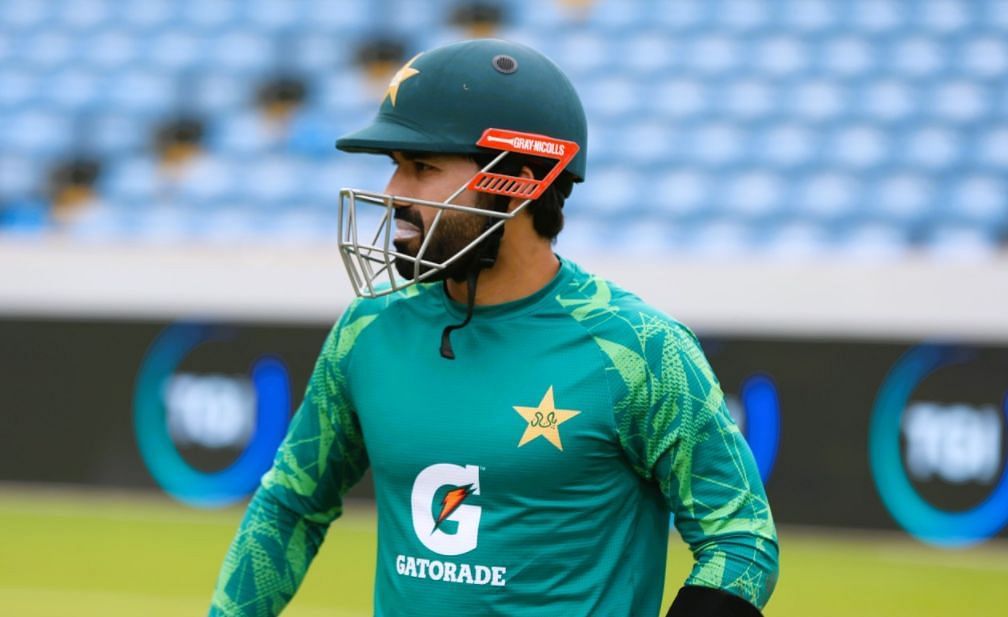 Mohammad Rizwan spotted during the net practice (Image Courtesy: X/Pakistan Cricket)