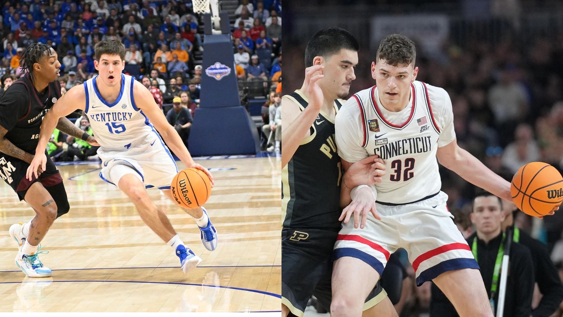 Reed Sheppard and Donovan Clingan are among the top draft prospects in the 2024 NBA Draft