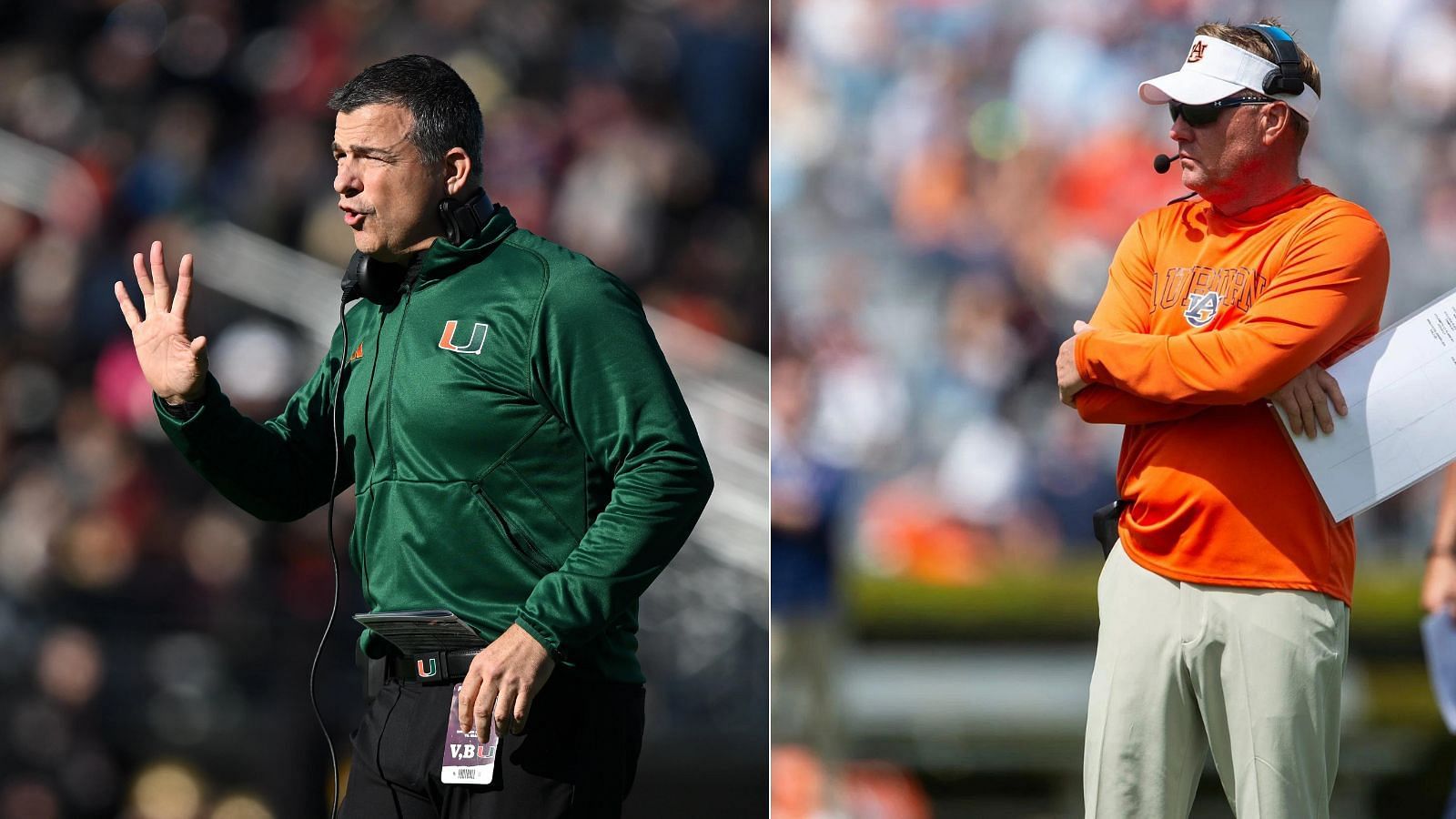 Miami and Auburn are two programs that had been spring transfer portal developments. 