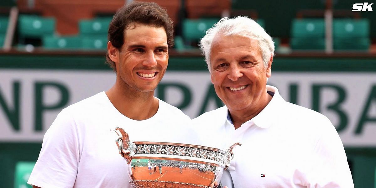 Rafael Nadal with his father Sebastian. PHOTO: GETTY