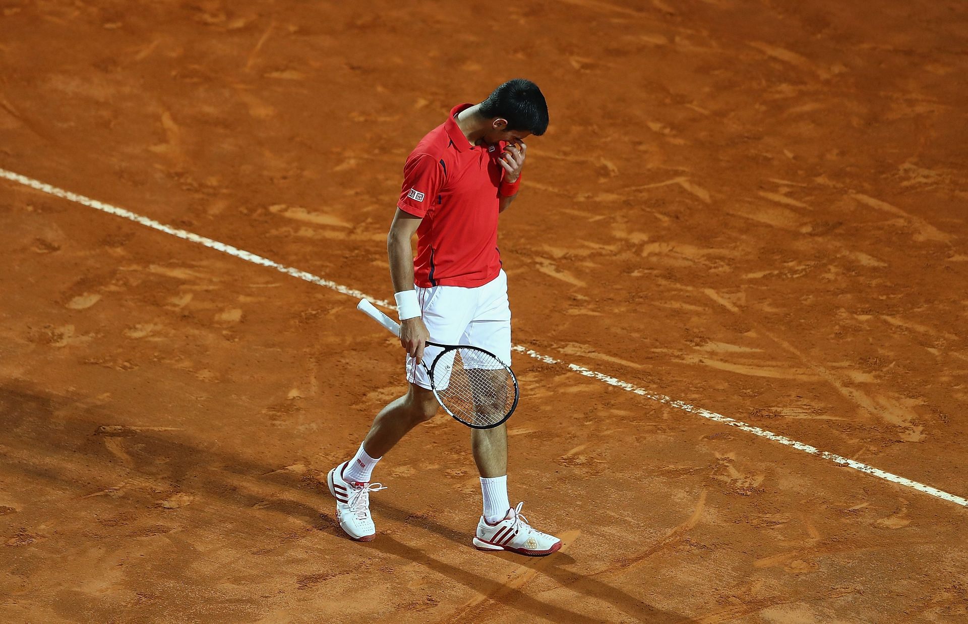 Novak Djokovic pictured at the 2016 Italian Open