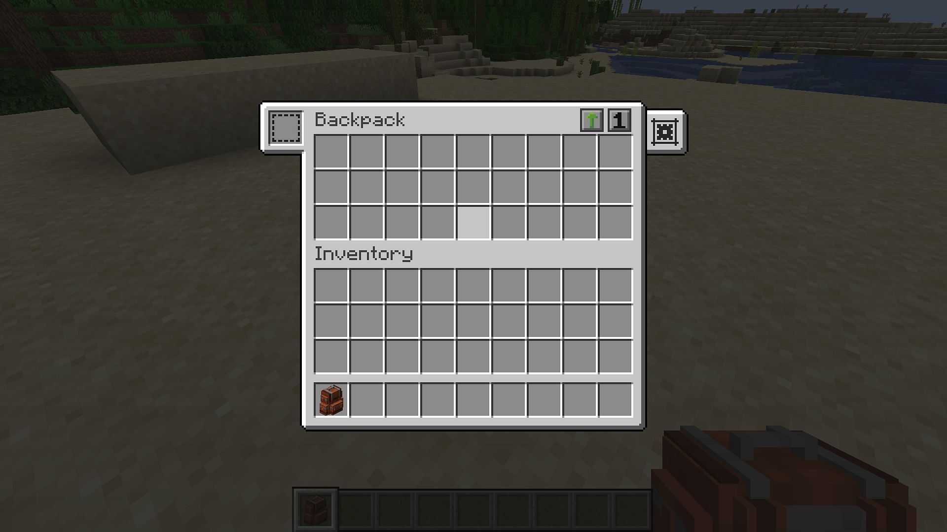 Backpacks can increase a player&#039;s inventory slots (Image via Mojang Studios)