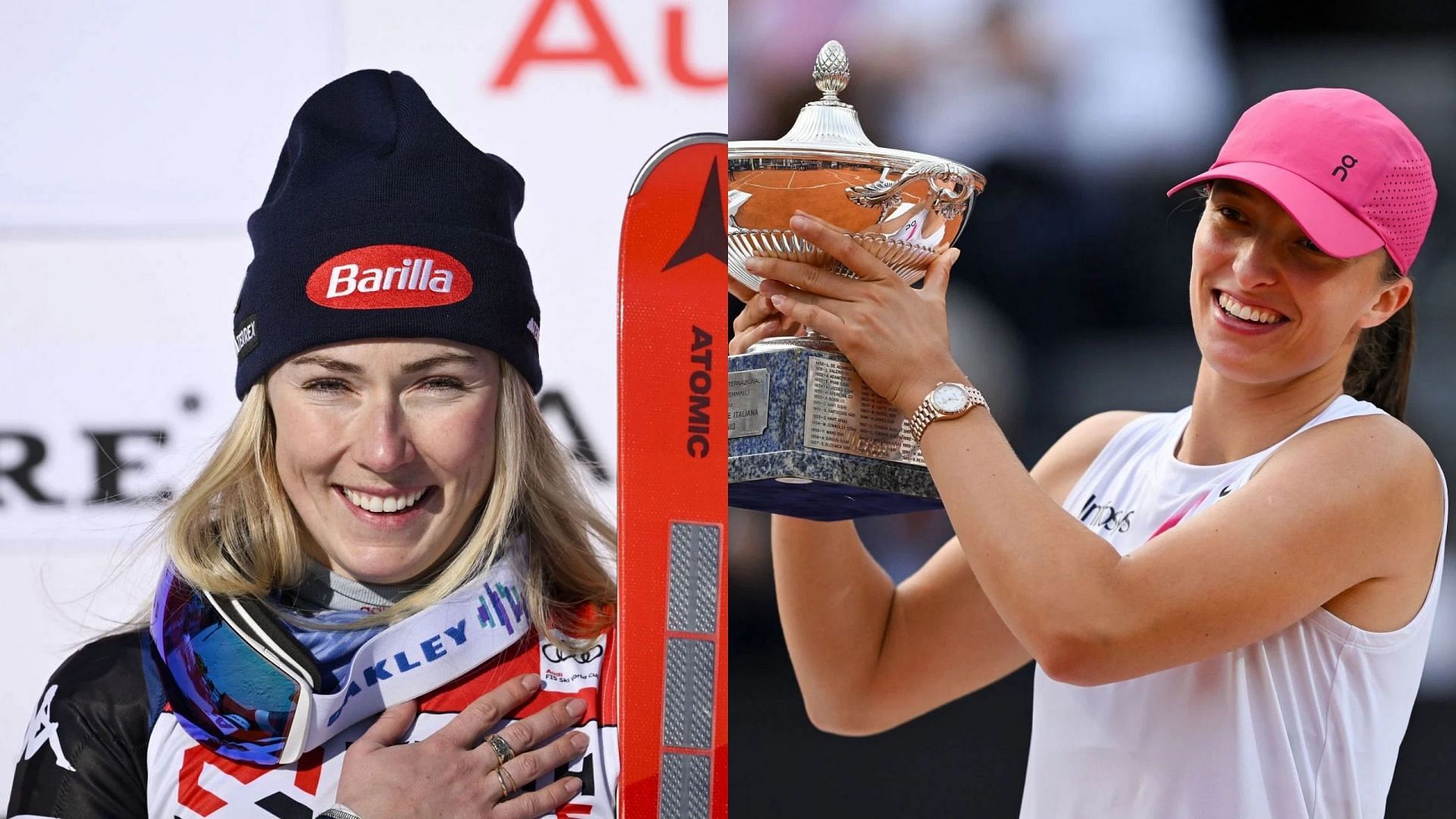 Mikaela Shiffrin and Iga Swiatek