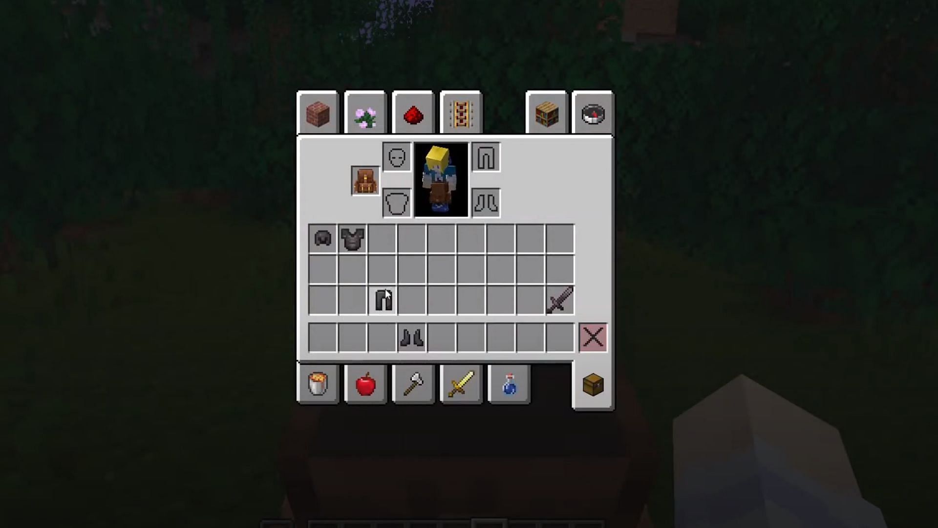 Backpacks are by far the most common solution to the inventory issue (Image via Vanguard Pixel-Creators/YouTube)