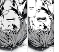 Light's death in the manga (Image via Takeshi Obata/Shueisha)