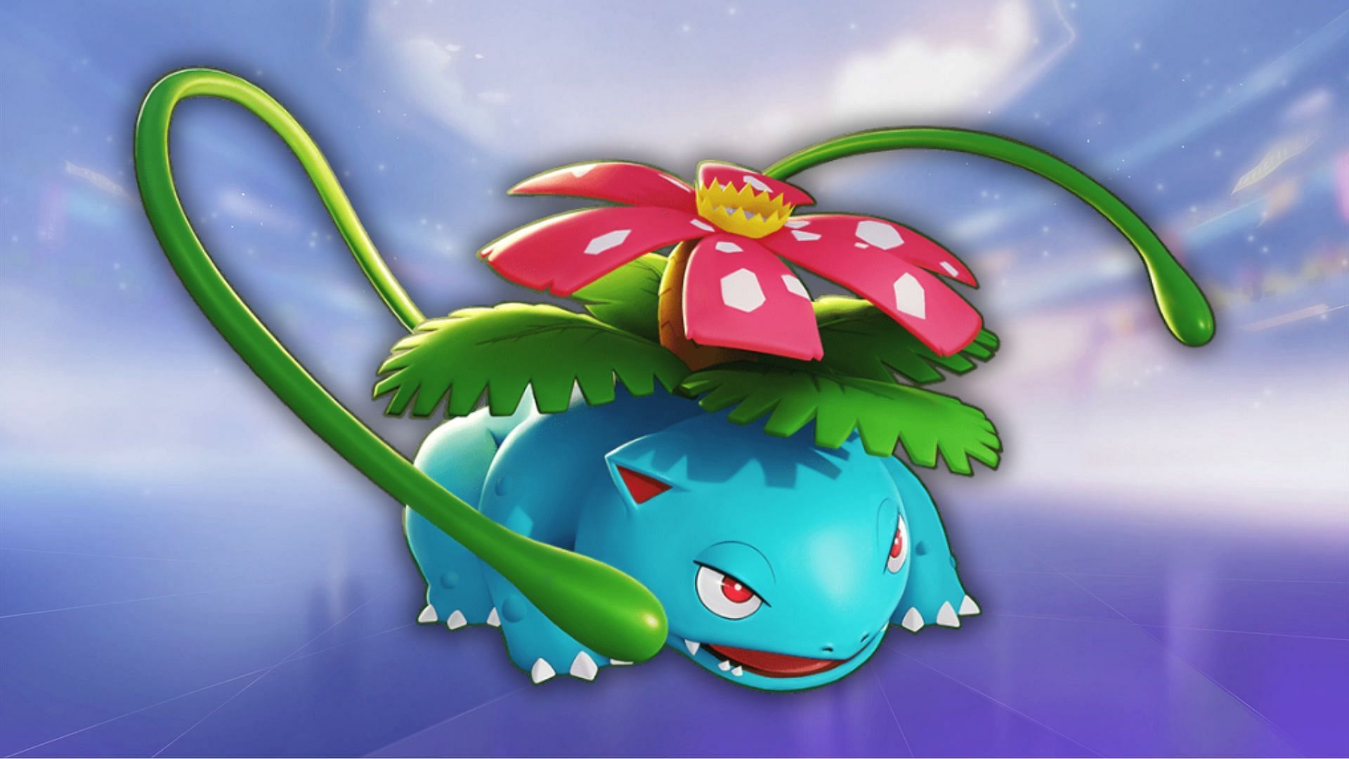 Venusaur&#039;s Giga Drain in Pokemon Unite heals a great amount irrespective of the level gap (Image via The Pokemon Company)