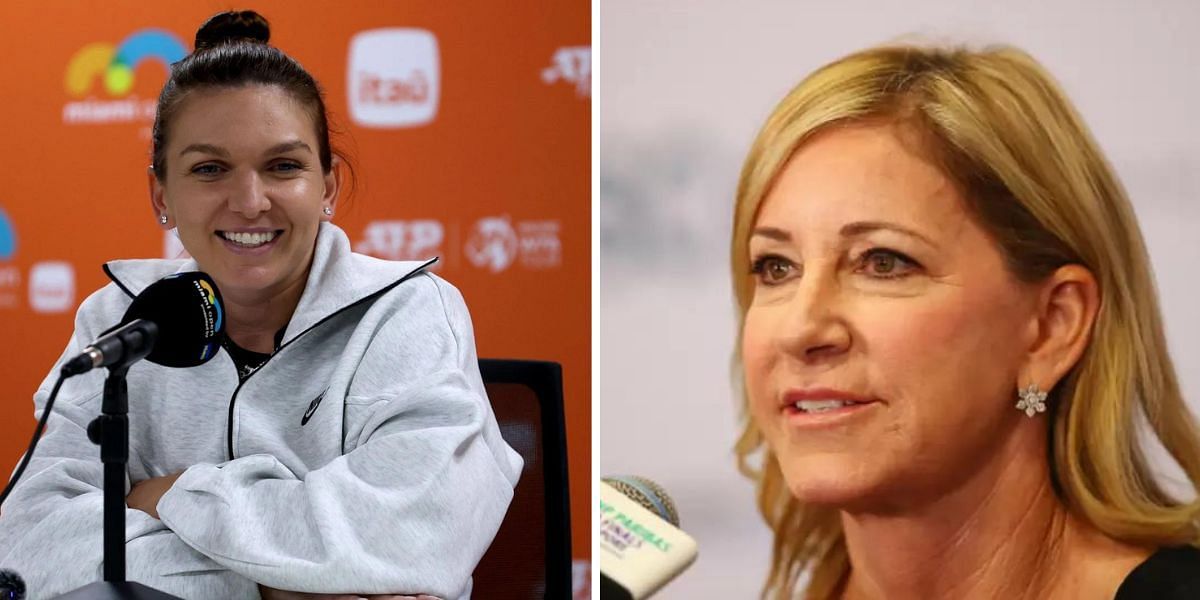 Simona Halep lauded Chris Evert for the latter