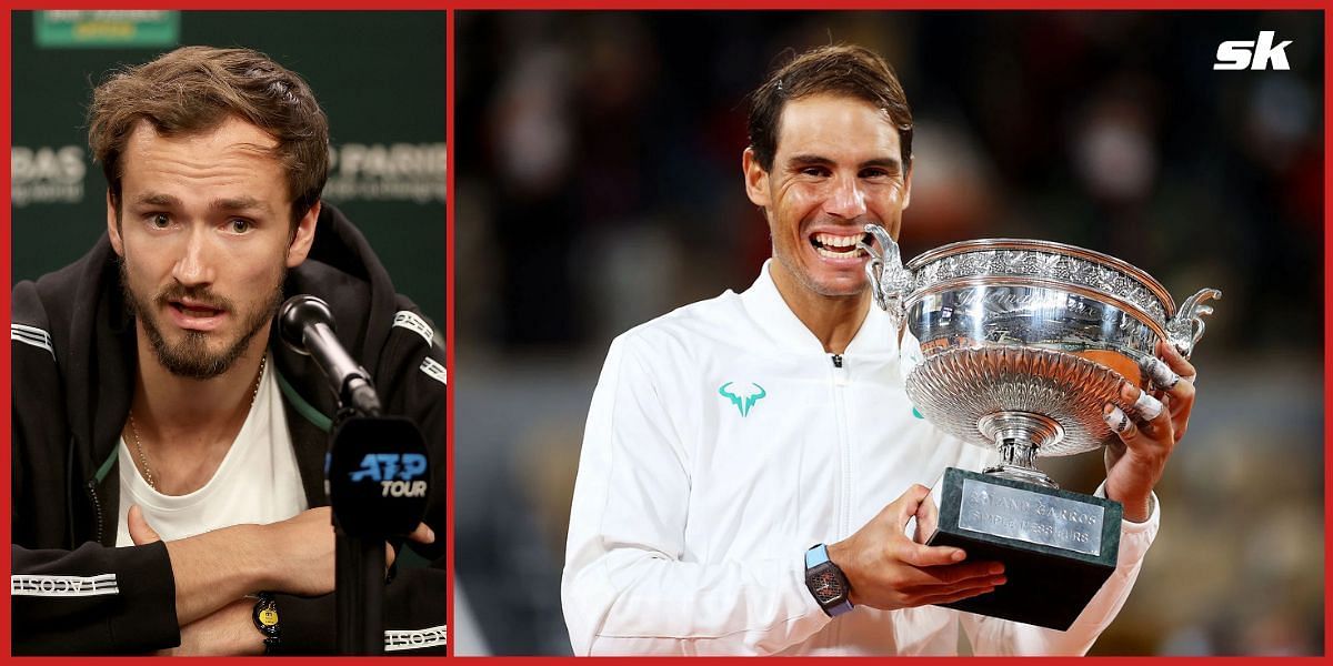 Daniil Medvedev and Rafael Nadal     