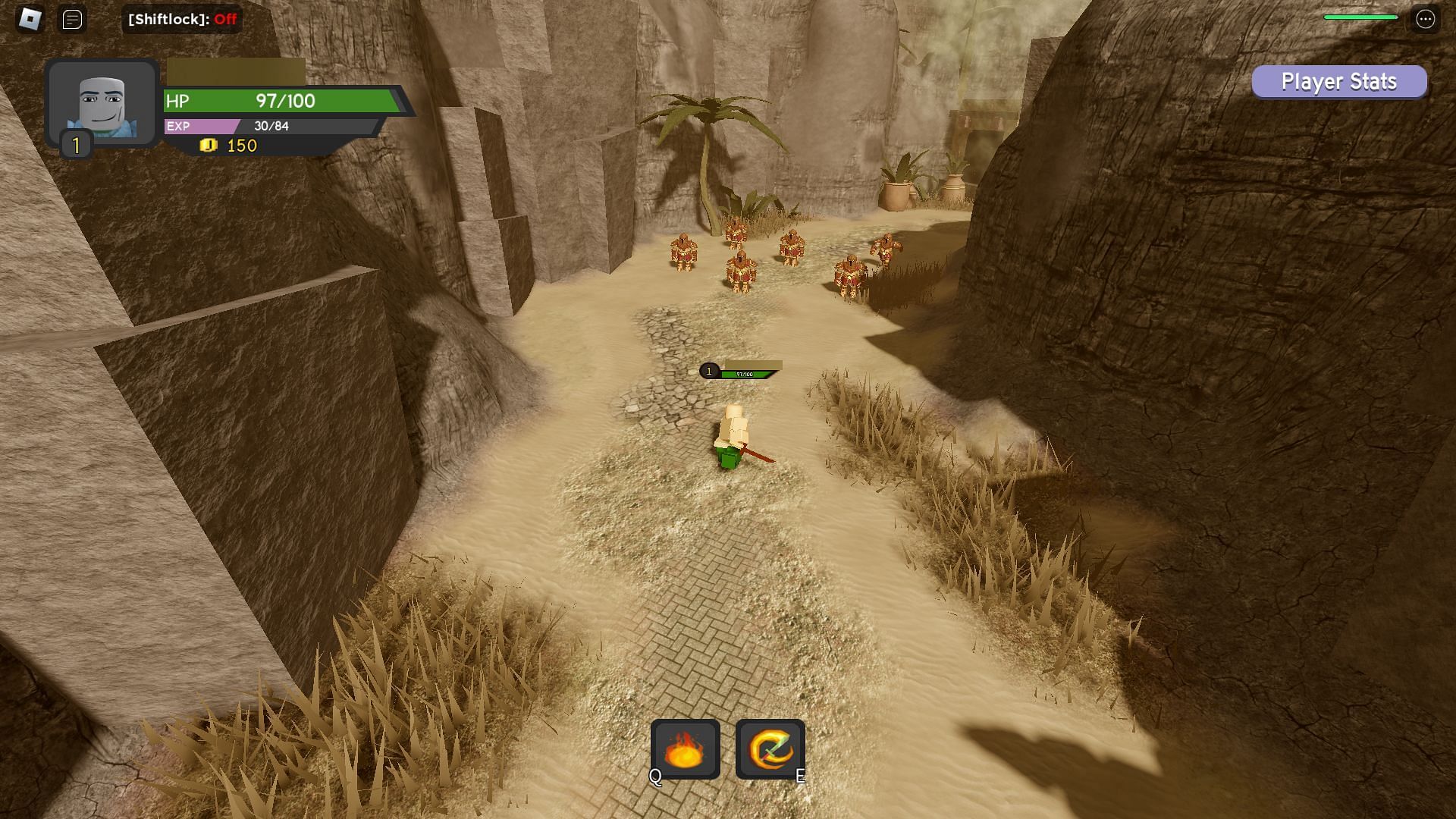 Clearing a dungeon (Image via Roblox)
