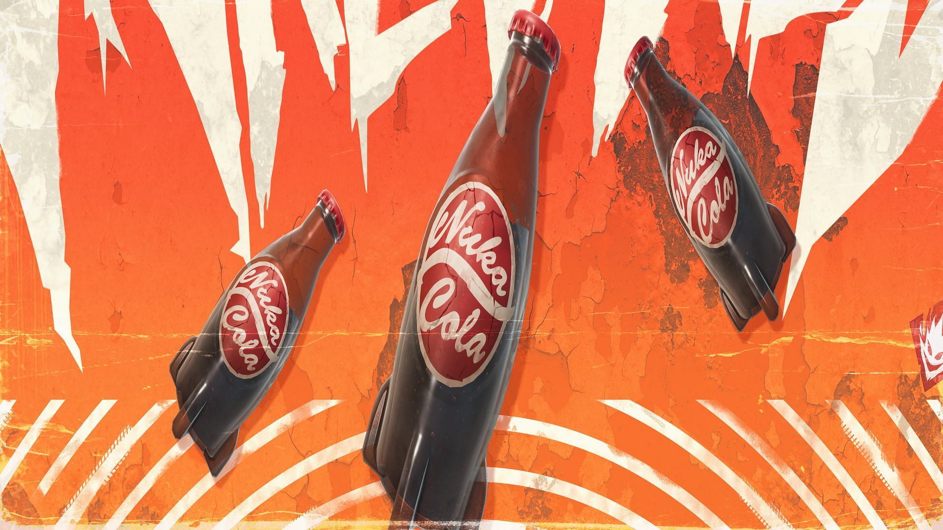 Quench your thirst and gain some health with Nuka Cola (Image via Epic Games)