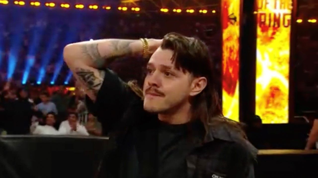 Dominik Mysterio was at ringside at King and Queen of the Ring