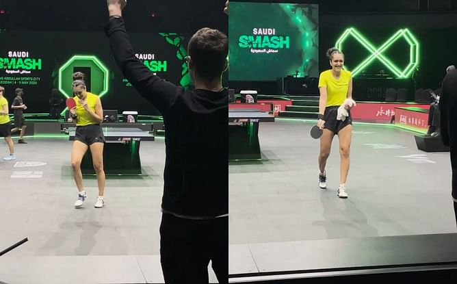 [Watch] Manika Batra beats World No. 14 Nina Mittelham, advances to quarterfinals in Saudi Smash 2024