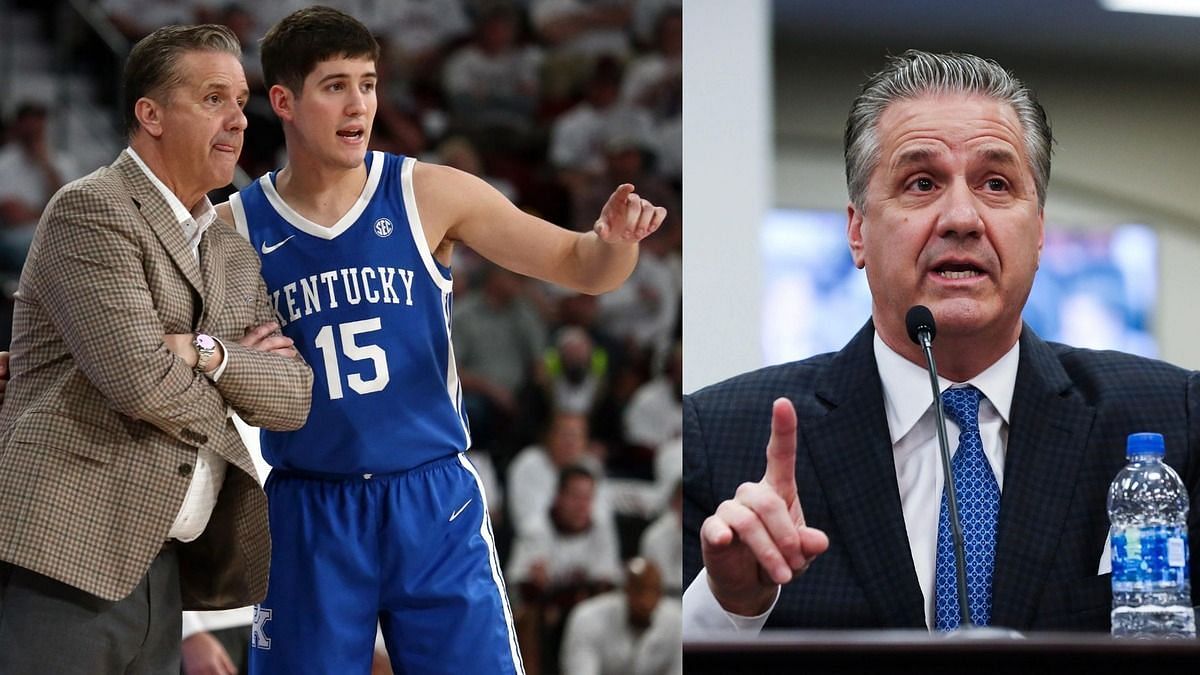 Former Kentucky HC John Calipari , Reed Sheppard