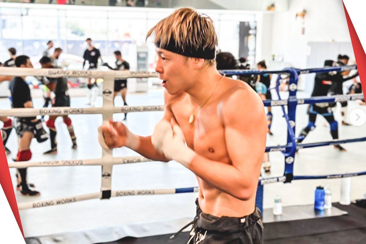 Takeru during training [Photo via: ONE Championship]